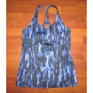 LULULEMON Blue Black Racerback Tank Top